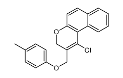 1-chloro-2-[(4-methylphenoxy)methyl]-3H-benzo[f]chromene Structure