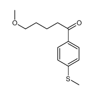 5-methoxy-1-(4-methylsulfanylphenyl)pentan-1-one结构式