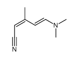 5-(dimethylamino)-3-methylpenta-2,4-dienenitrile Structure