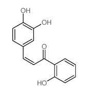 2-Propen-1-one,3-(3,4-dihydroxyphenyl)-1-(2-hydroxyphenyl)- Structure