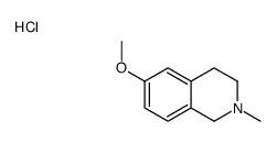 6-methoxy-2-methyl-1,2,3,4-tetrahydroisoquinolin-2-ium,chloride Structure