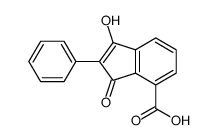 1-hydroxy-3-oxo-2-phenylindene-4-carboxylic acid Structure