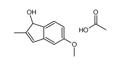 acetic acid,5-methoxy-2-methyl-1H-inden-1-ol Structure