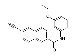 6-cyano-N-(3-ethoxyphenyl)naphthalene-2-carboxamide Structure