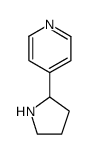 4-pyrrolidin-2-ylpyridine结构式