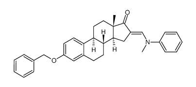 3-benzyloxy-16-(N-methyl-N-phenylaminomethylidene)-estra-1,3,5(10)-triene-17-one结构式