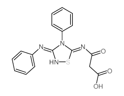 2-[(E)-(3-anilino-4-phenyl-1,2,4-thiadiazol-5-ylidene)carbamoyl]acetic acid picture