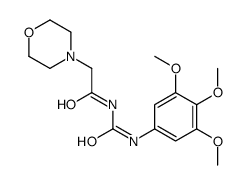 2-morpholin-4-yl-N-[(3,4,5-trimethoxyphenyl)carbamoyl]acetamide结构式