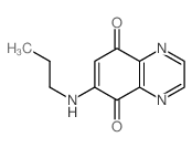 5,8-Quinoxalinedione, 6- (propylamino)- Structure