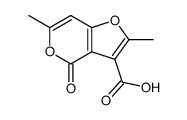 2,6-dimethyl-4-oxo-4H-furo[3,2-c]pyran-3-carboxylic acid Structure