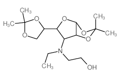 Allofuranose,3-deoxy-3-[ethyl(2-hydroxyethyl)amino]-1,2:5,6-di-O-isopropylidene-, a-D- (8CI) Structure