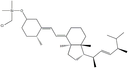 (5Z,7E,22E)-3β-[(Chloromethyl)dimethylsiloxy]-9,10-secoergosta-5,7,22-triene picture