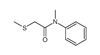 α-(methylthio)-N-methylacetanilide Structure