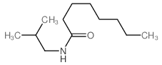 Octanamide,N-(2-methylpropyl)-结构式