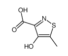 3-Isothiazolecarboxylic acid, 4-hydroxy-5-methyl- (9CI) Structure