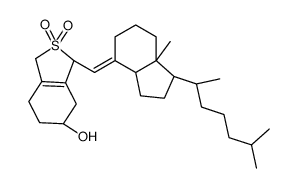 (3β,6S,7E)-6,19-Sulfonyl-9,10-secocholesta-5(10),7-dien-3-ol Structure