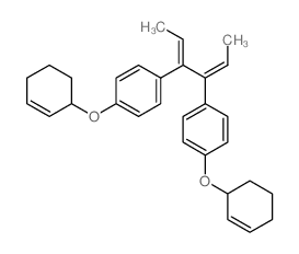 2,4-Hexadiene,3,4-bis[p-(2-cyclohexen-1-yloxy)phenyl]- (8CI)结构式