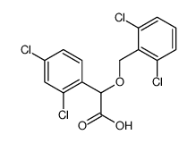 2-(2,4-dichlorophenyl)-2-[(2,6-dichlorophenyl)methoxy]acetic acid Structure