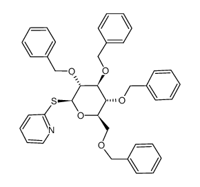 2-Pyridyl 2,3,4,6-tetra-O-benzyl-1-thio-β-D-galactopyranoside结构式