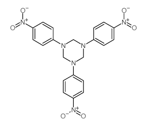 1,3,5-tris(4-nitrophenyl)-1,3,5-triazinane structure