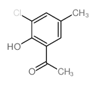 1-(3-氯-2-羟基-5-甲基苯基)乙-1-酮结构式