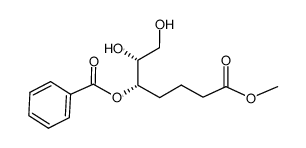 (5S,6R)-Methyl 5-(benzyloxy)-6,7-dihydroxyheptanoate Structure