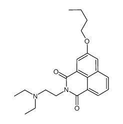 5-butoxy-2-[2-(diethylamino)ethyl]benzo[de]isoquinoline-1,3-dione结构式