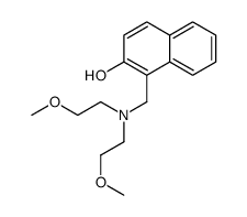 1-[[bis(2-methoxyethyl)amino]methyl]naphthalen-2-ol Structure