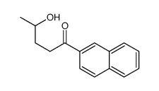 4-hydroxy-1-naphthalen-2-ylpentan-1-one Structure