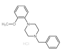 Piperazine,1-(2-methoxyphenyl)-4-(phenylmethyl)-, hydrochloride (1:1) picture