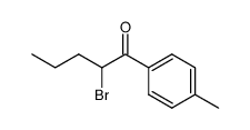 2-bromo-1-(4-methylphenyl)pentan-1-one结构式