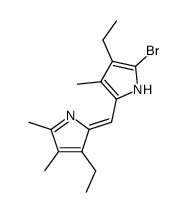 (4-ethyl-5-bromo-3-methyl-pyrrol-2-yl)-(3-ethyl-4,5-dimethyl-pyrrol-2-ylidene)-methane Structure