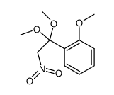 1-(2-methoxy-phenyl)-2-nitro-ethanone-dimethylacetal结构式