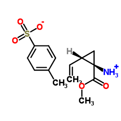 (1R,2S)-Methyl 1-amino-2-vinylcyclopropanecarboxylate 4-methylbenzenesulfonate structure