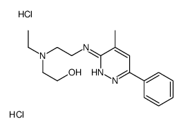 2-[ethyl-[2-[(4-methyl-6-phenylpyridazin-3-yl)amino]ethyl]amino]ethanol,dihydrochloride Structure