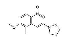 1-[2-(3-methoxy-2-methyl-6-nitrophenyl)-vinyl]-pyrrolidine结构式