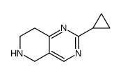 2-环丙基-5,6,7,8-四氢-吡啶并[4,3-d]嘧啶结构式