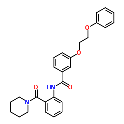 3-(2-Phenoxyethoxy)-N-[2-(1-piperidinylcarbonyl)phenyl]benzamide结构式