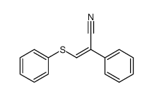 Z-2-phenyl-3-(phenylsulfanyl)-2-propenenitrile Structure