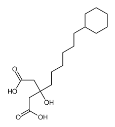 3-(6-cyclohexylhexyl)-3-hydroxypentanedioic acid Structure