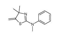 N,4,4-trimethyl-5-methylidene-N-phenyl-1,3-thiazol-2-amine结构式