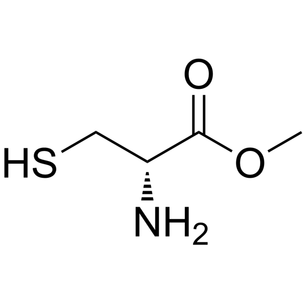 (R)-METHYL 2-AMINO-3-MERCAPTOPROPANOATE结构式