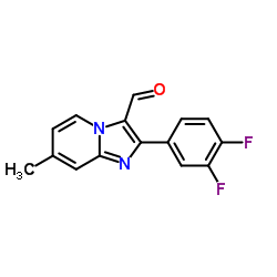 2-(3,4-Difluorophenyl)-7-methylimidazo[1,2-a]pyridine-3-carbaldehyde结构式