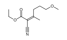 ethyl 2-cyano-6-methoxy-3-methylhex-2-enoate Structure