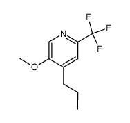 5-methoxy-4-propyl-2-(trifluoromethyl)pyridine结构式