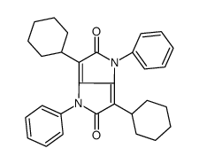 3,6-dicyclohexyl-1,4-diphenylpyrrolo[3,2-b]pyrrole-2,5-dione结构式