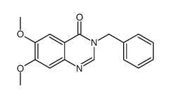 3-benzyl-6,7-dimethoxyquinazolin-4-one Structure