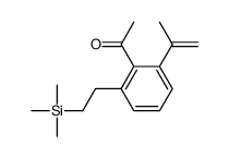 1-[2-prop-1-en-2-yl-6-(2-trimethylsilylethyl)phenyl]ethanone结构式