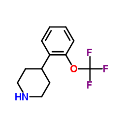 4-[2-(Trifluoromethoxy)phenyl]piperidine结构式