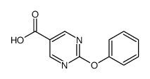 5-Pyrimidinecarboxylic acid, 2-phenoxy结构式